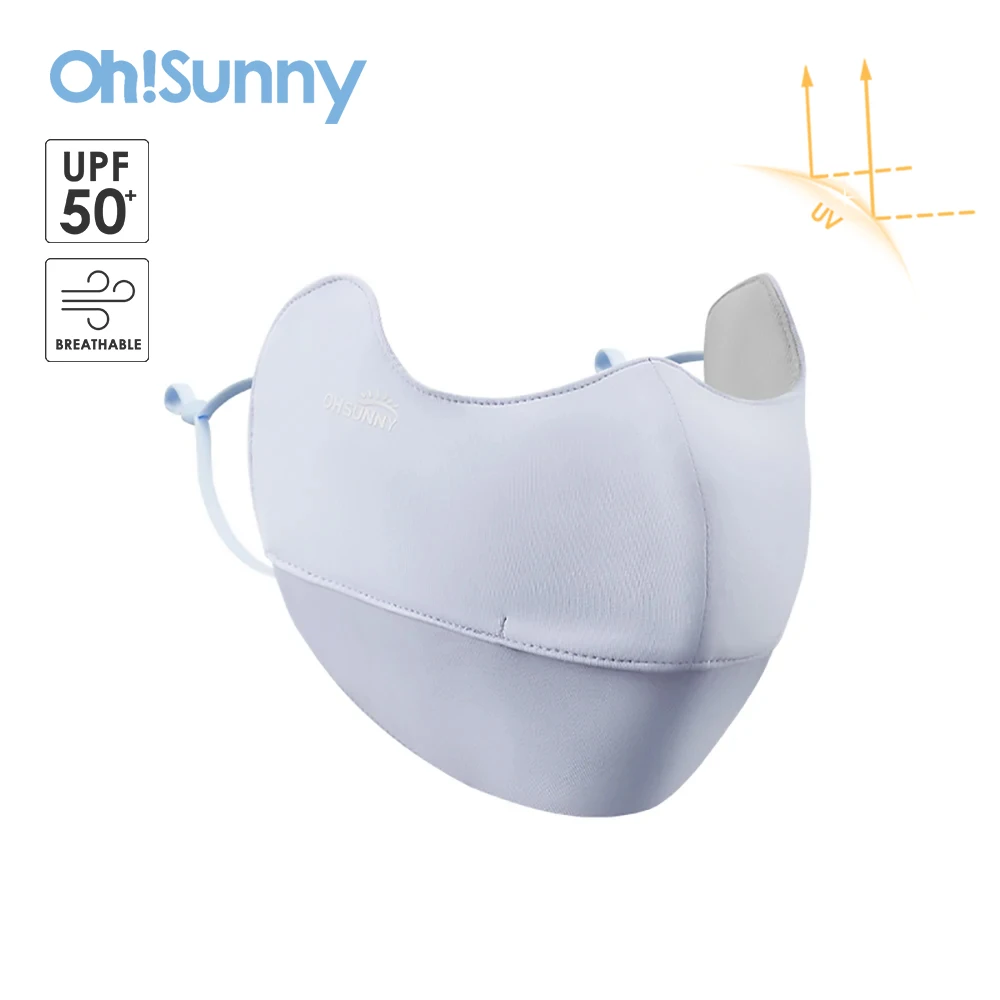 

OhSunny Sun Protection Mask 2024 New Fashion Cool Feeling Lining Anti-UV UPF 2000+ Outdoor Open Mouth Breathable Face Cover