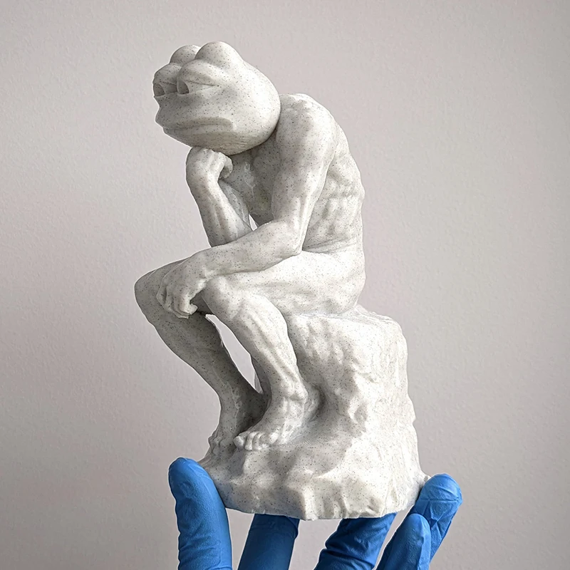 The Feeler Pepe Statue Frog Statue Crafts Living Room Decor Figurines Home Decoration Accessories Desktop Ornament Gift