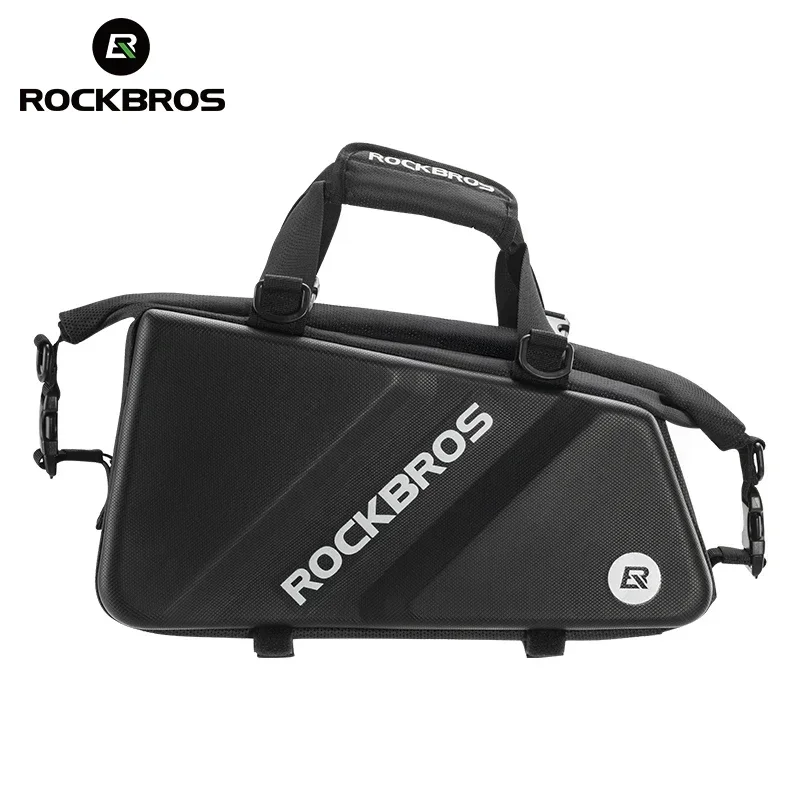 ROCKBROS Bicycle Carrier Bag High-Capacity Bicycle Hardshell Pannier Saddle Bag MTB Cycling Rear Luggage Multi-Functional Trunk