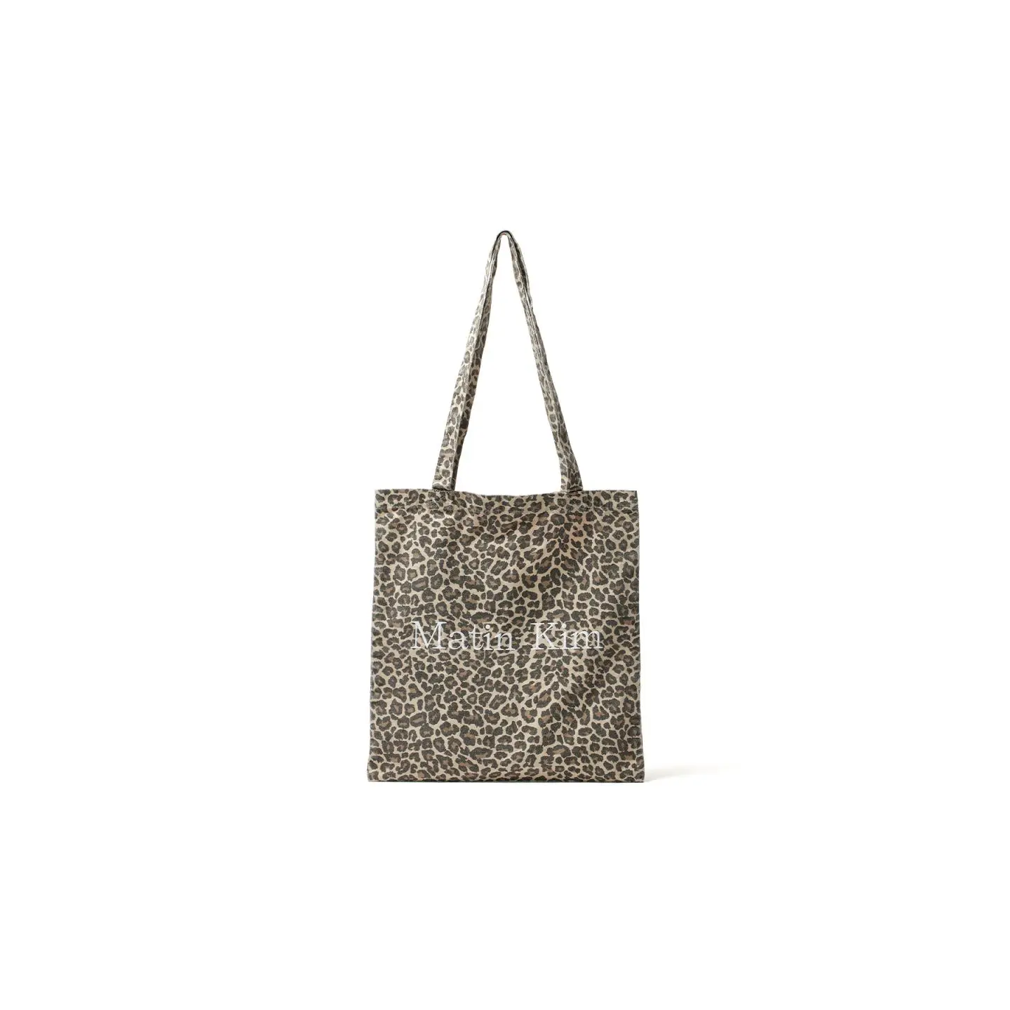 Korean Niche Streetwear Brand Matin Kim Leopard Print Tote Bag Celebrity Style Shoulder Bag Large Capacity Handbag