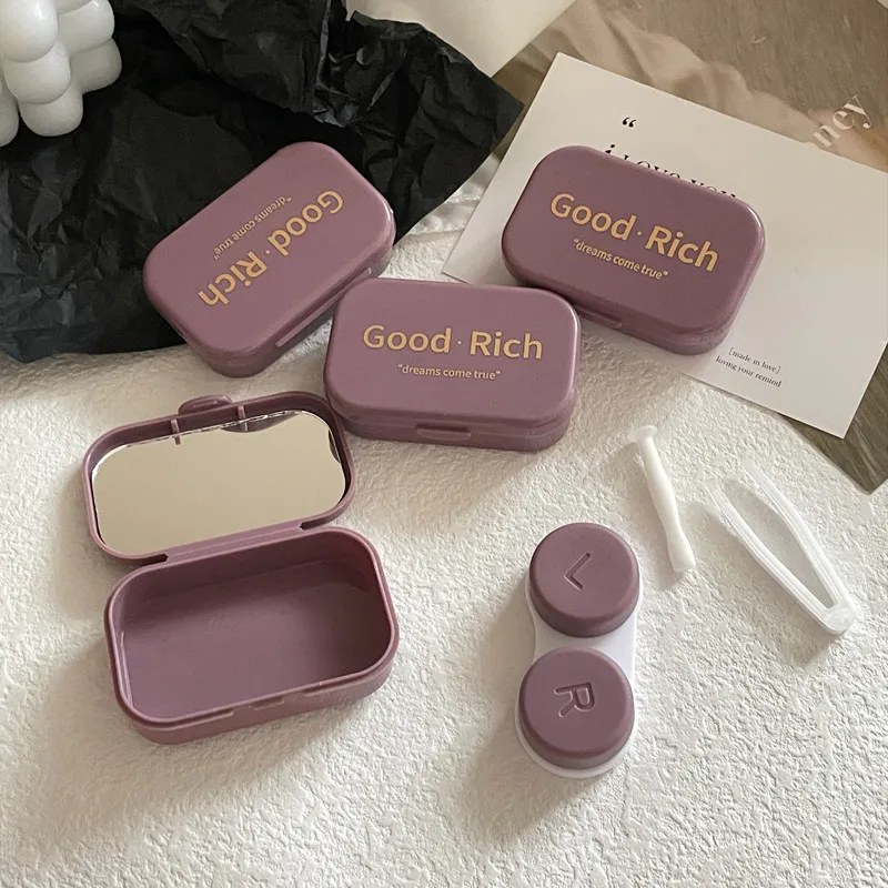 여행용 화장품 콘택트 렌즈 상자, 눈용 케이스, 여행 키트, 거치대 컨테이너, 여행 액세서리, 안경, 1 개