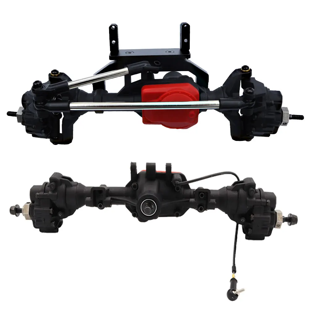 Complete Front Rear Differential Portal Axle with T-lock for 1:10 RC Crawler Car TRX-4 TRX4 Upgrade Parts