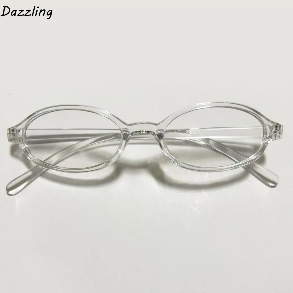 

Ultralight Y2K Anti Blue-ray Glasses Ins Retro Oval Glasses Leopard Print Lightweight Small Frame Eyewear Business