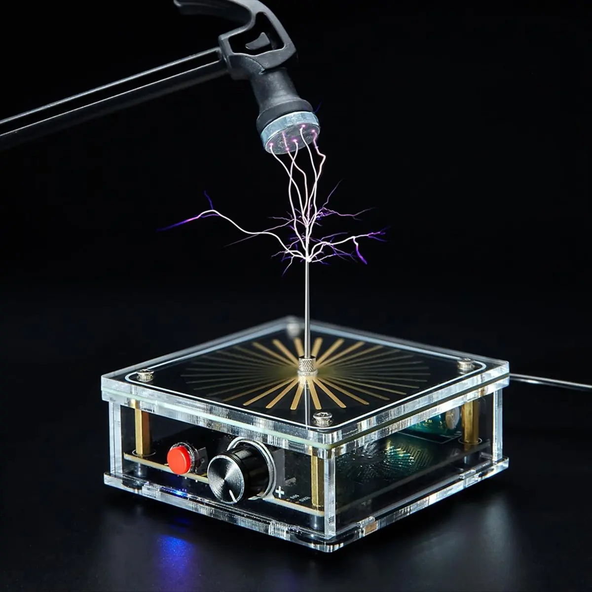 Power Tool Sets Bluetooth Music Coil Arc Plasma Speaker Science Experiment Desktop Toy Model Coil 8 US Plug