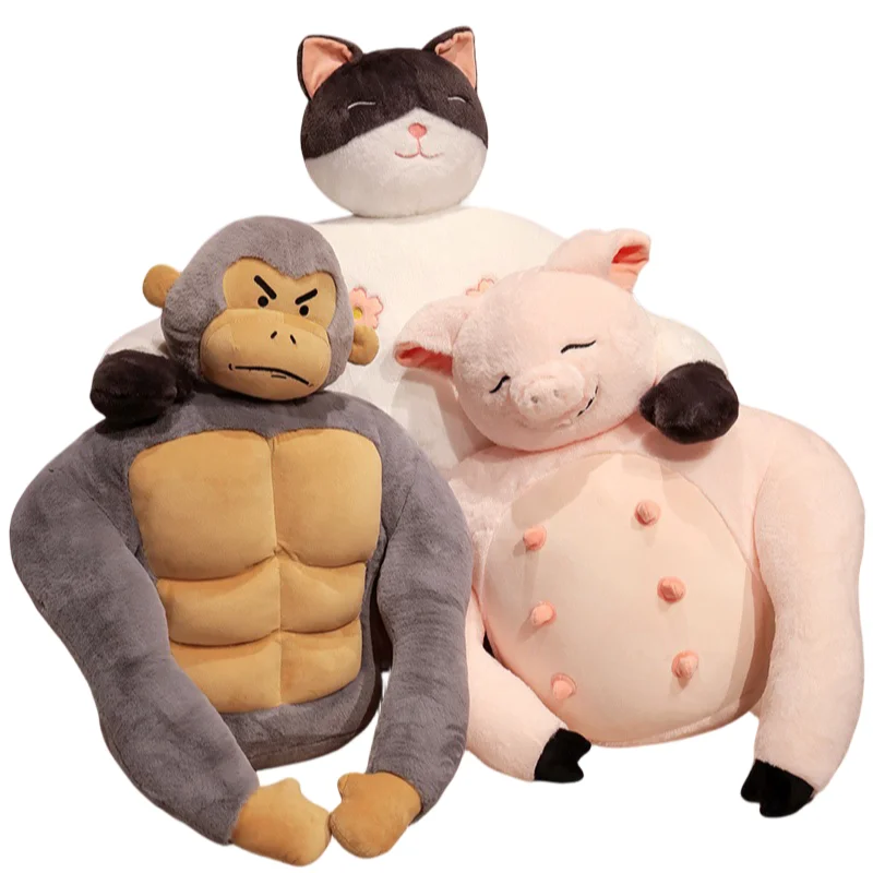 

65CM Interesting Creative Animal Series Comfortable Muscle Cushions Soft Plush Pillow Sofa Decoration Kids Girls Birthday Gifts