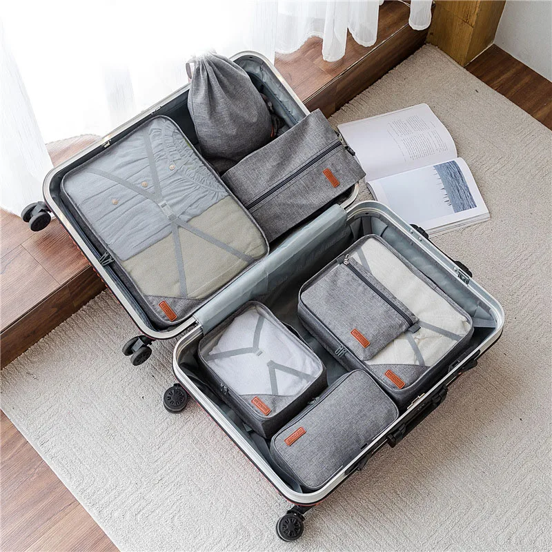 

Travel Storage 7 Piece Clothes Underwear Shoes Socks Cosmetic Bag Multifunctional Home Large Capacity Storage Bag