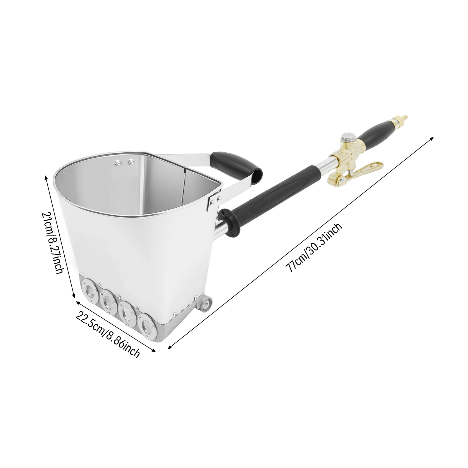 Mörtel-Putzspritzpistole, 4 Düsen für Zementmörtel, Beton-Spritzpistole für Wände und Decken – Detail 8