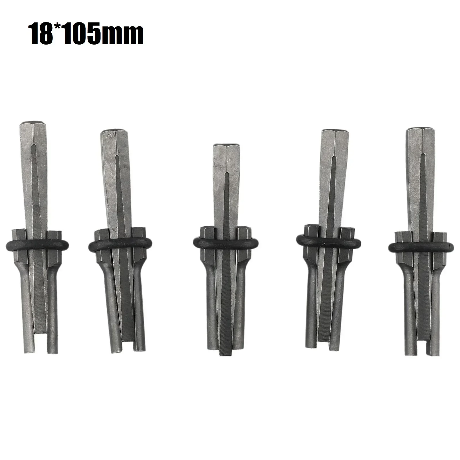 5pcs Stone Splitter 14/18mm Plug Wedges Feather Shims Rock Stone Splitting Tool For Hard Stone Rock Granite Concrete Hand Tools