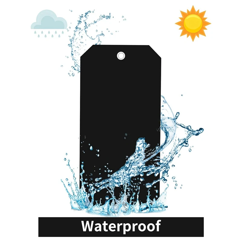 100 Pieces 4 3/4Inch X 2 3/8Inch Plastic Shipping Tags With Wires Blank Labeling Tags Waterproof Hang Tags