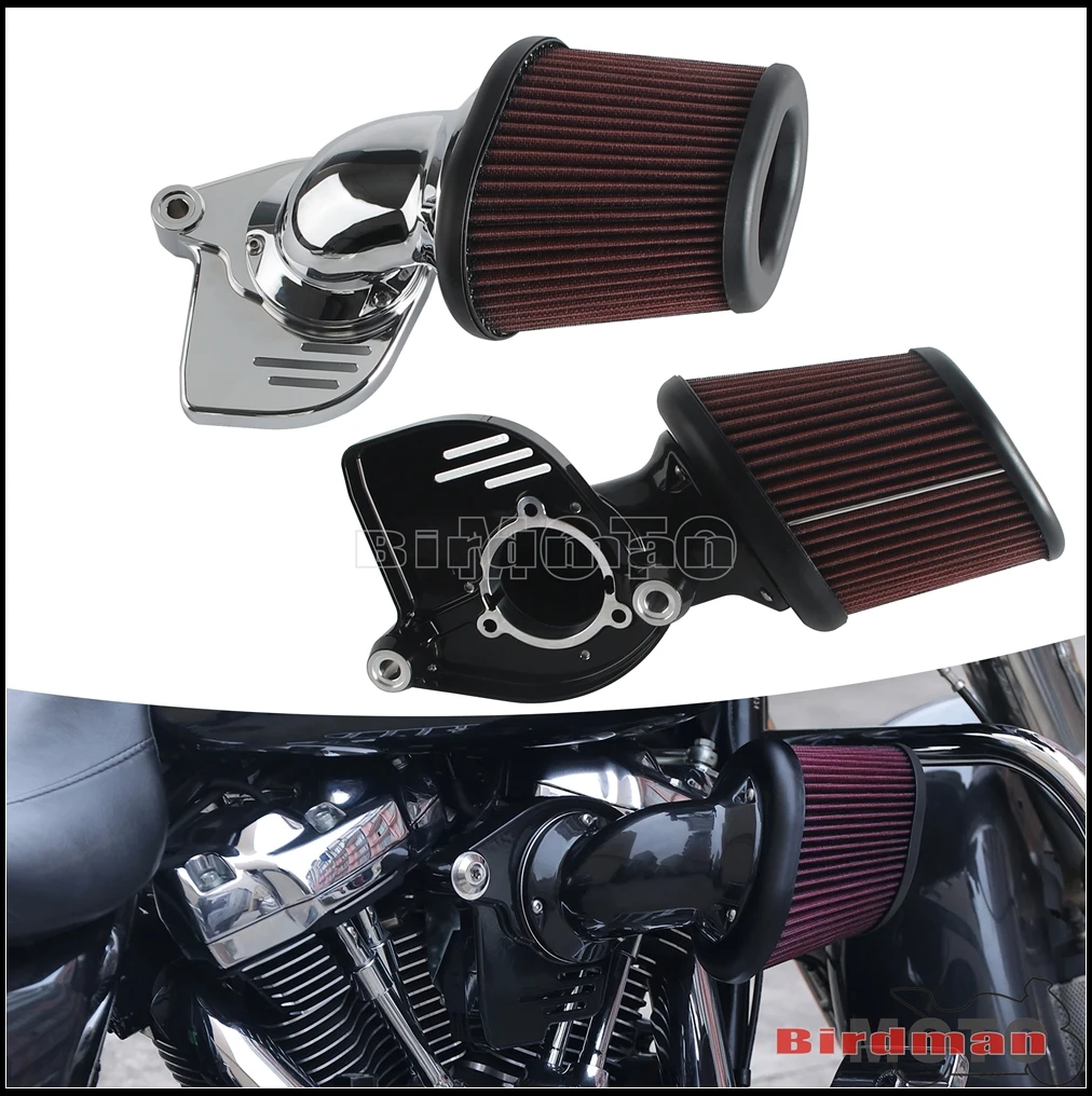 

Motorcycle Air Filter Kit For Harley Road King Street Glide Electra Glide Ultra Limited Road Glide Touring Intake Clearner 17-up