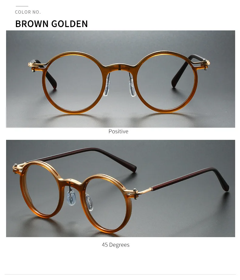 2026 Neue Retro-Presbyopie-Brille mit rundem Rahmen, Anti-Blaulicht, für Herren, Business-Stil, hochwertige Lesebrille – Detail 13