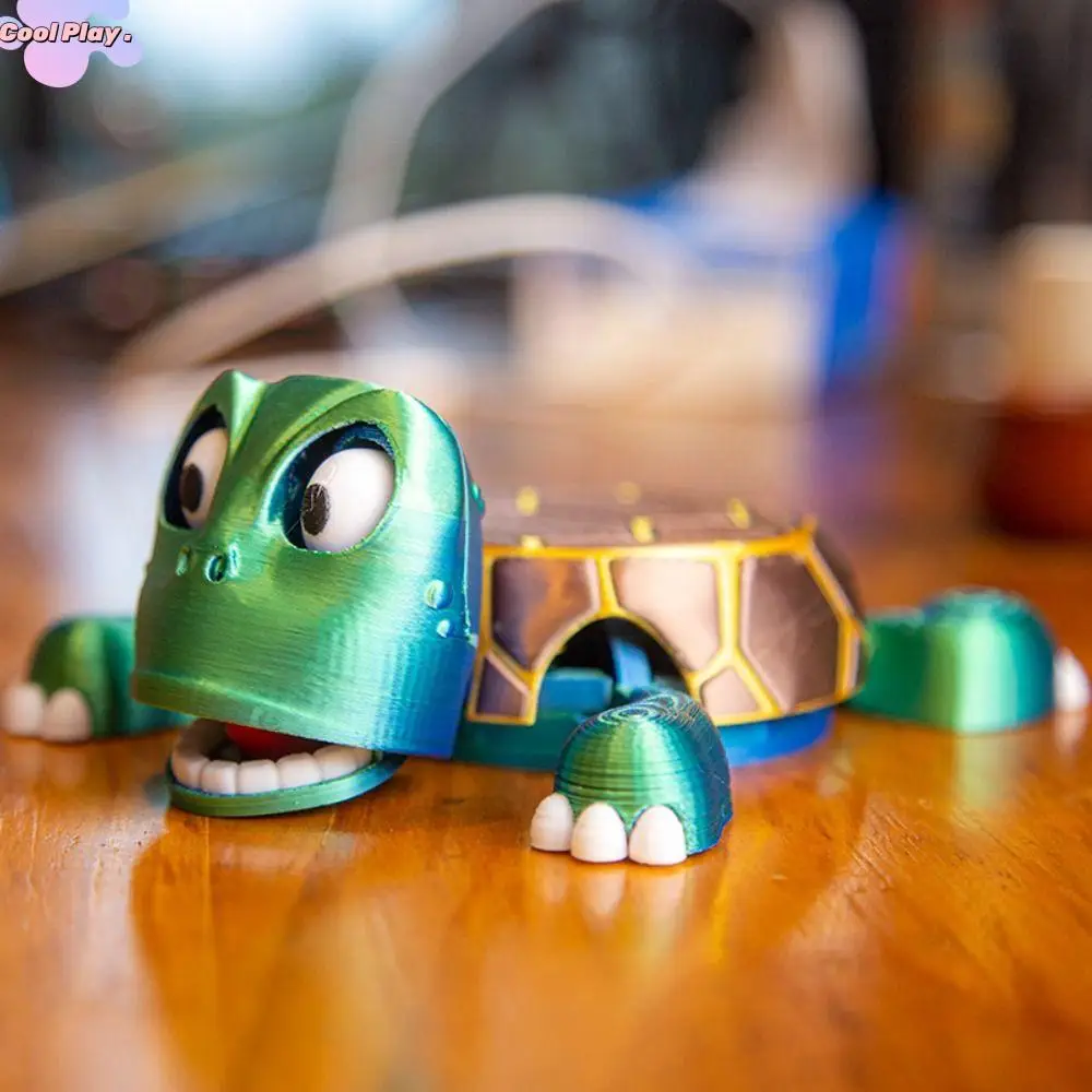 

Подставка для чашки с 3D принтом Panicked Turtle PLA Press Turtle, подставка для чашки, необычные игрушки, защита от ожогов, испуганая черепаха, черепаха, коврик для чашки