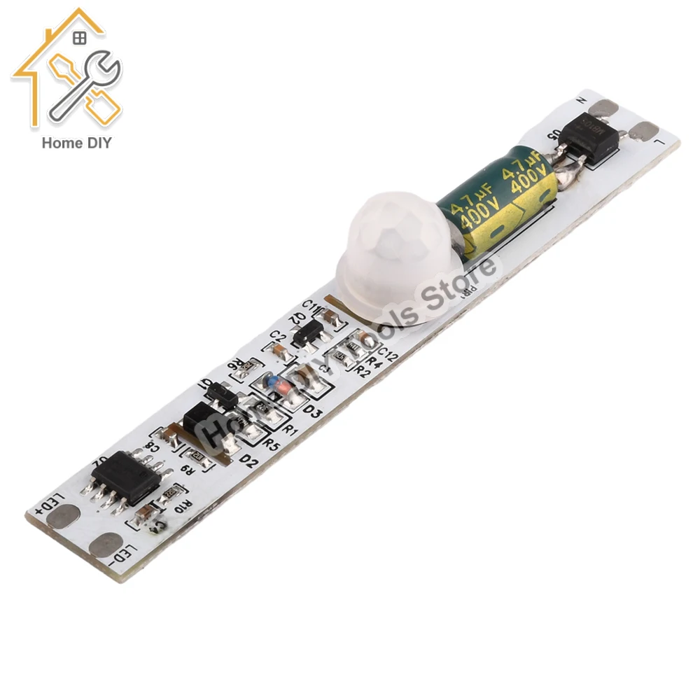 DC110V-280V High Voltage PIR Motion Sensor Switch Module IR Infrared Induction Body Sensor Detector Controller Switch Smart Home