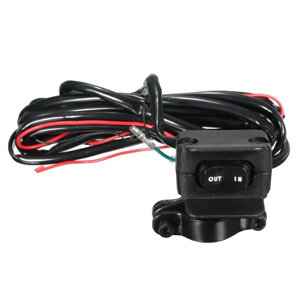 Nova linha de controle do interruptor rocker do guincho automático da motocicleta atv 12v para