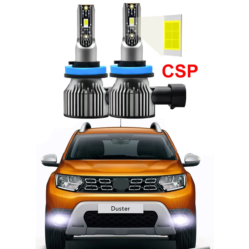 

2Pcs LED Fog Lamp Bulbs For Dacia Duster 2010 2011 2012 2013 2014 2015 2016 2017 2018 White Fog Lamp Canbus