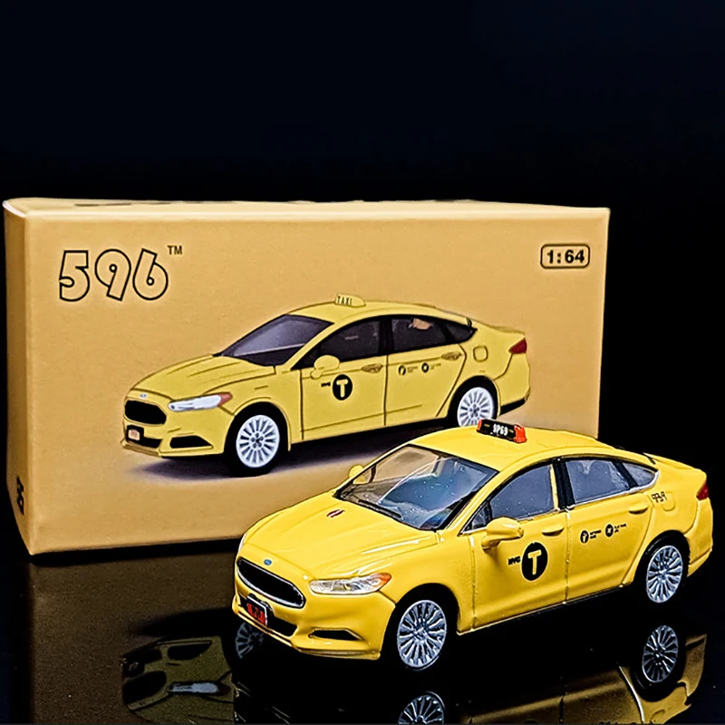 

596 1/64 Mondeo 2013 ECO Taxi Alloy Racing Car Diecasts & Toy Vehicles Car Model Miniature Scale Model Car For Children