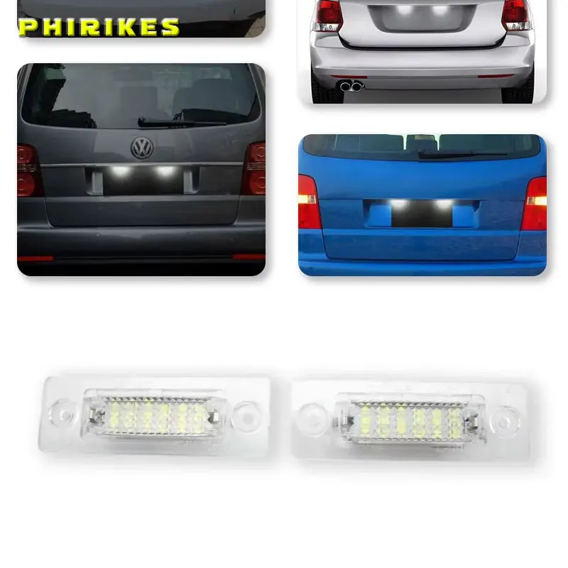 

12 В автомобильные подсветки номерного знака задний фонарь светодиодный Canbus безошибочные автомобильные аксессуары для VW Passat Touran Golf Jetta MK5 T5 SKODA