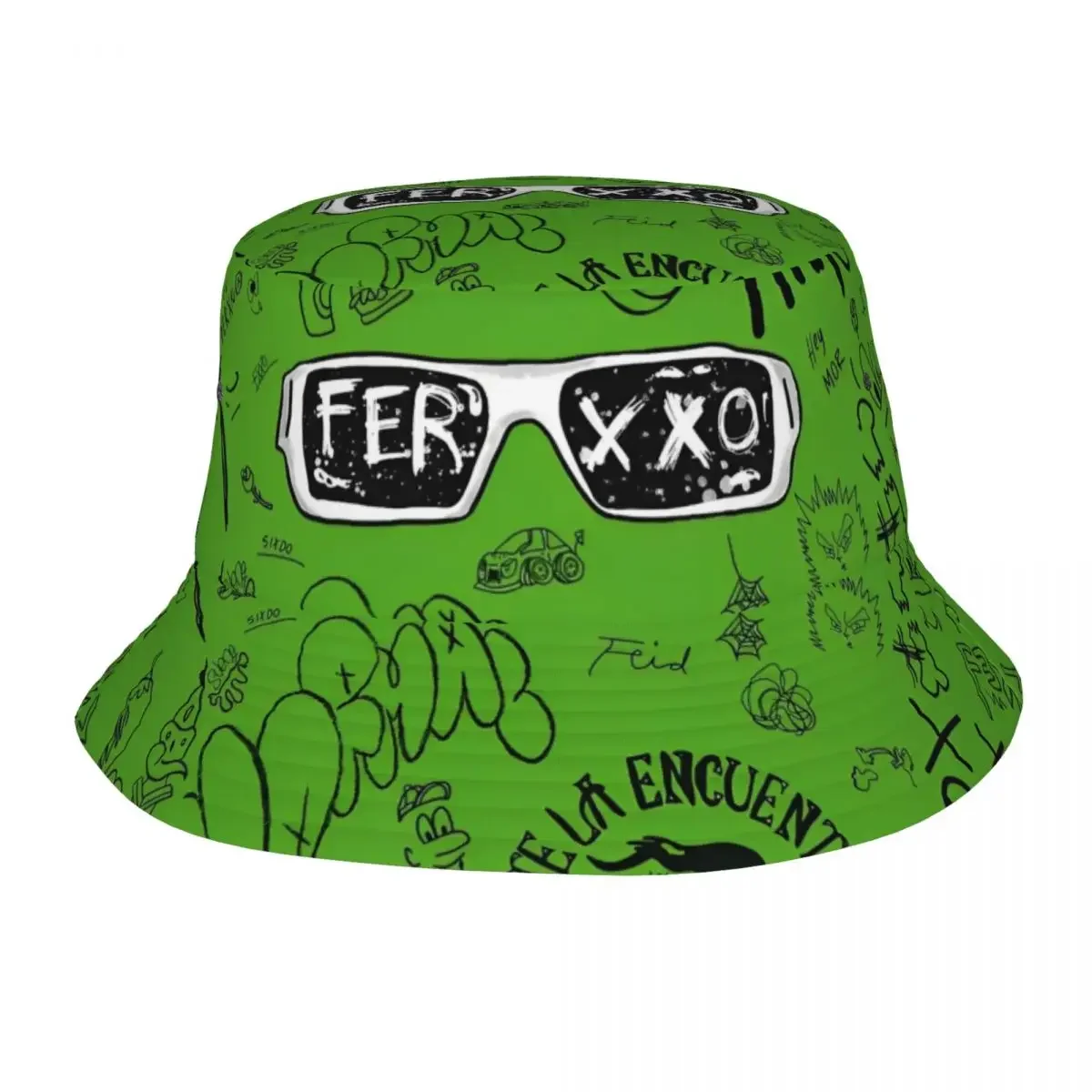 Hip Hop Feid Ferxxo Bucket Hats Lightweight  90s Rapper Rap Music Fishing Fisherman Hats  Beach Vacation Getaway Headwear Bob