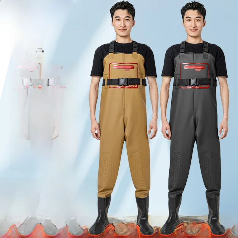 pantalon-et-bottes-impermeables-epaissis-pour-homme-ensemble-de-peche-en-plein-air-vetements-impermeables-mi-longs-equipement-de-plein-air-pour-couple
