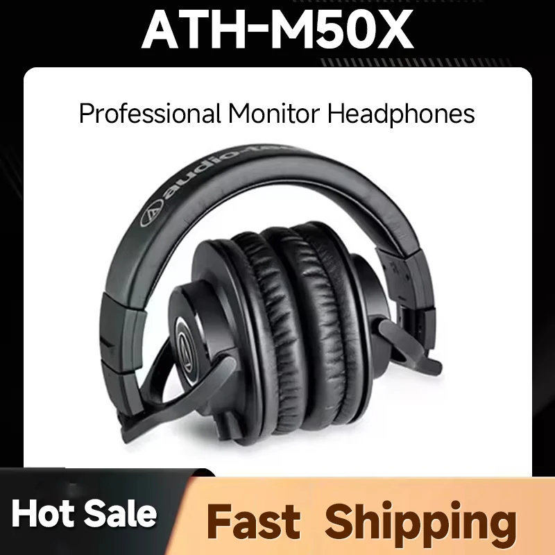 

Audio-Technica ATH-M50X Professional studio monitor headphones, professional grade, critically acclaimed, with removable cable