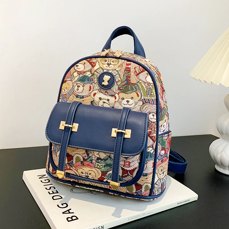 

Luxury Backpack BeiBaoBao Brand Student Schoolbag Backpack For Women Fashion Bear backpack Girl Cute Bagpack 2023 Women Bags