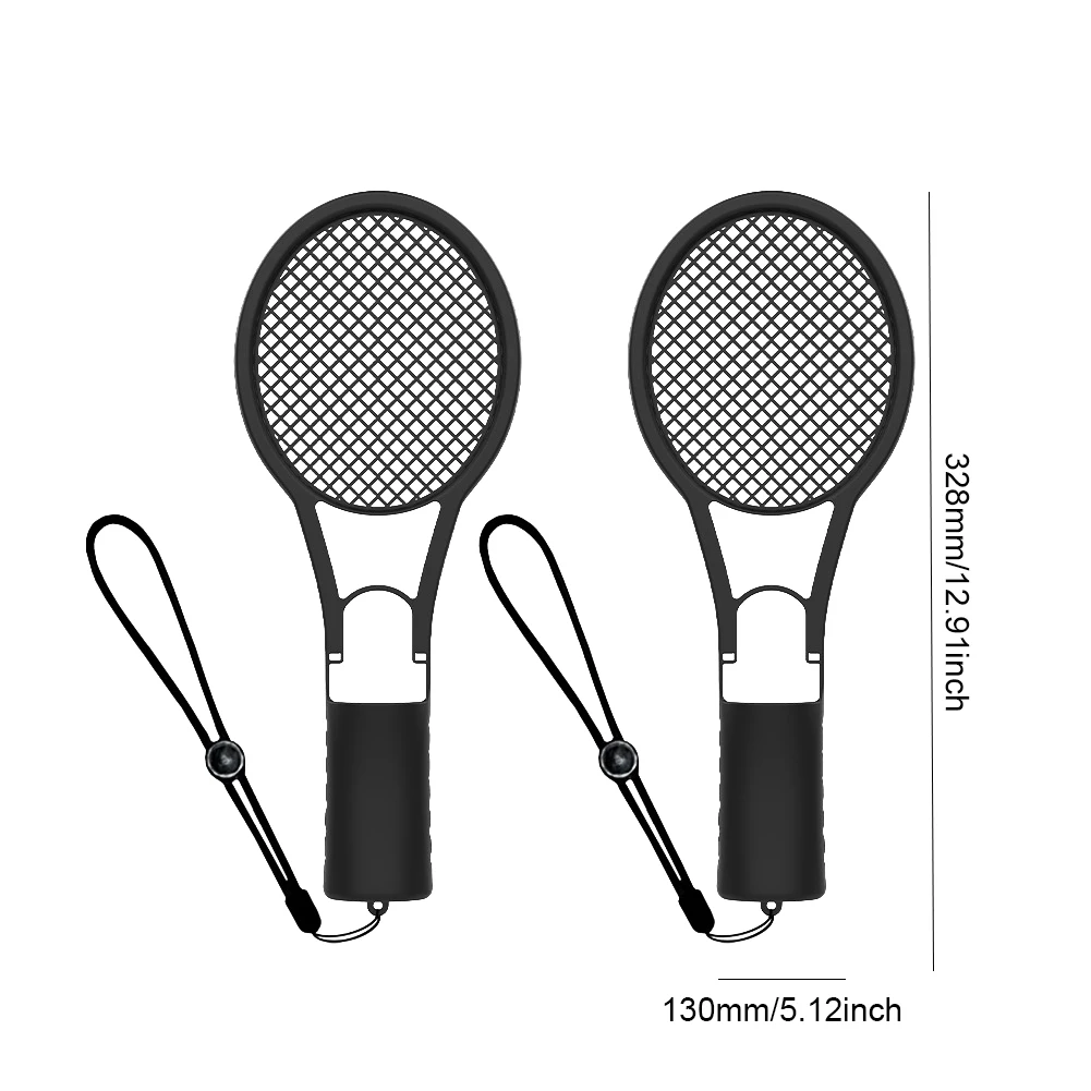 2 ชิ้นไม้เทนนิสสําหรับ Nintendo สําหรับสวิทช์ 2 Joy-Con เทนนิส Racquet Grip Handle Holder อุปกรณ์เทนนิสพร้อมสายรัดข้อมือ