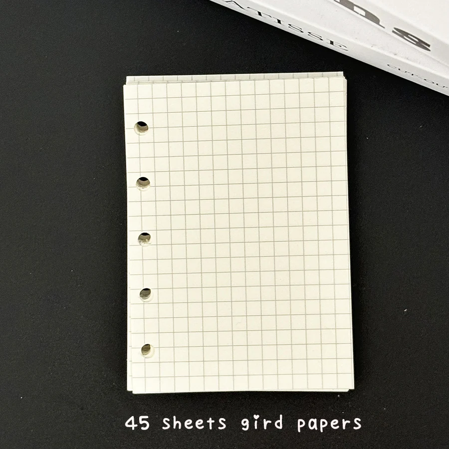 SKYSONIC Neu eingetroffene Einband- und Nachfüllbeutel der M5-Serie, Binder schwarz/rosa/klares Etui, 45-Blatt-Kunstpapiere – Detail 11