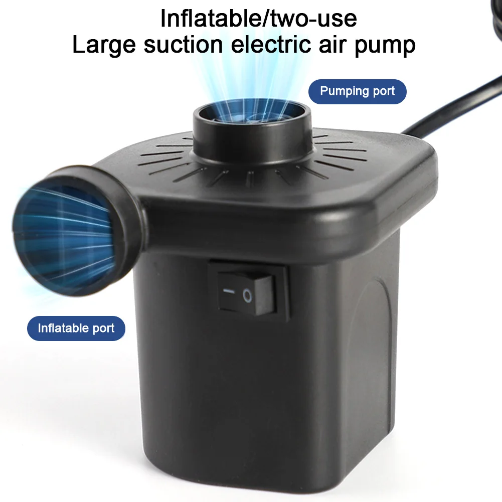 Portable Air Pump Quick-Fill Air Mattress Pump Inflator/Deflator Pumps for Inflatables Air Mattress Bed Couch Swim Ring