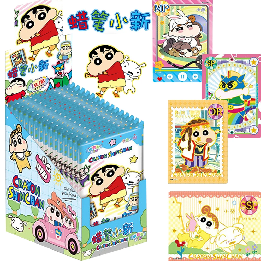 

Wholesale Crayon Shin Chan Collection Card Anime Protagonist Nohara Shinnosuke Rare Dynamic Superman Cosplay Card Holiday Gift