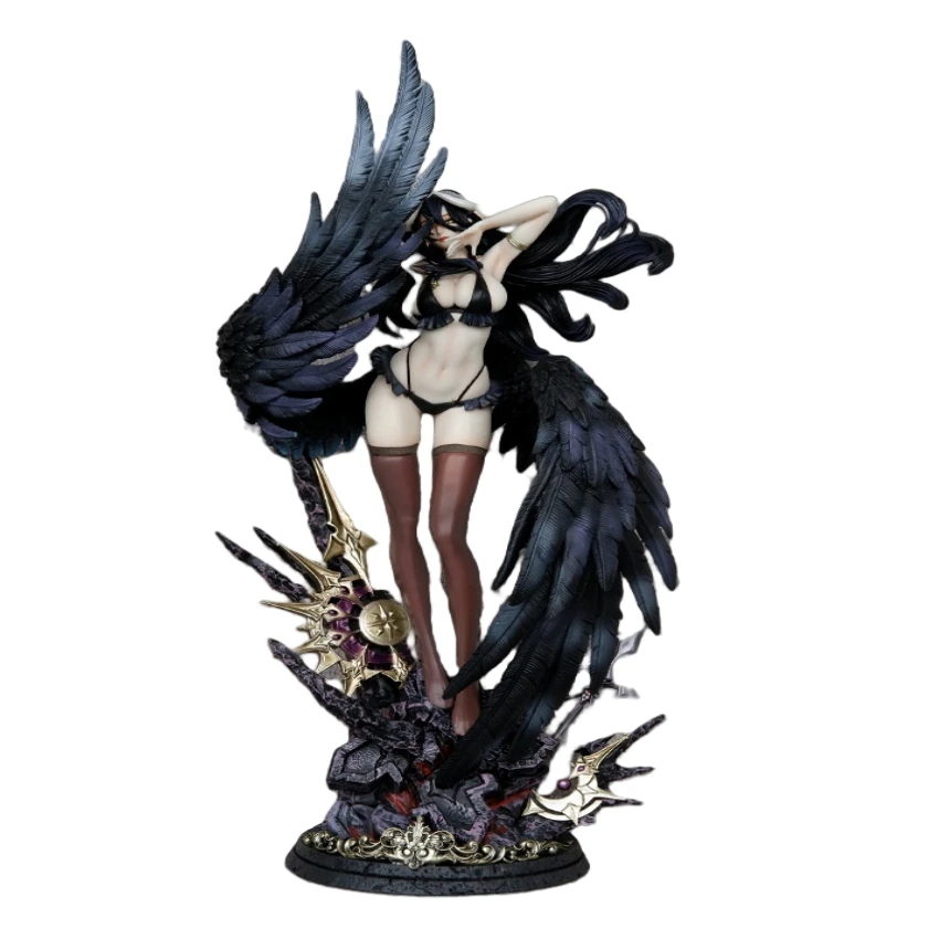 56CM Overlord Albedo FREEing B-style girl GK Figure PVC Anime Action Statue Model Collection Adult Toys Doll Gifts