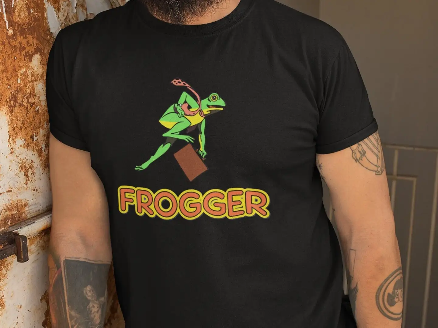 Frogger Mens T Shirt Classic Arcade Gamer Retro Gaming Video Game Cool