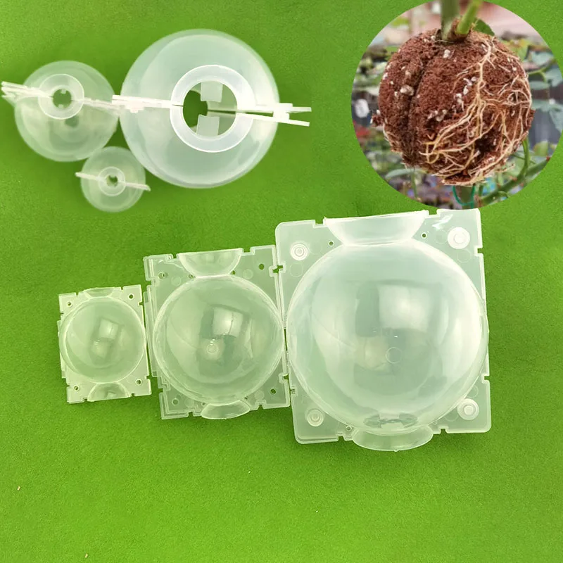 5cm 12cm High Pressure Propagation Plant Rooting Ball root grow box Graft Breeding growing Case Transparent Planting Nursery