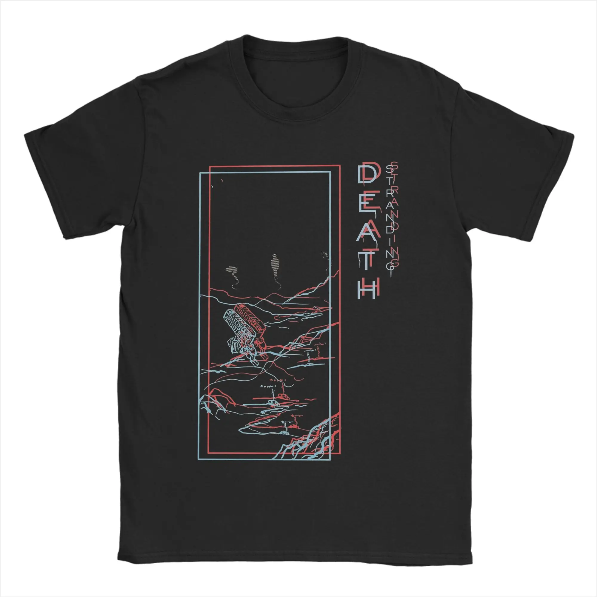 Standing Tripping Death Stranding Gmae Metal Gear Solid T-Shirt Men  Streetwear T Shirts Summer Tee Shirt Oversize Clothing