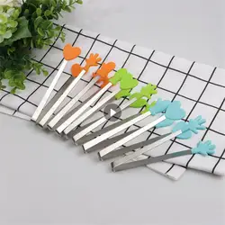 Meat Food Clip Stainless Steel Kitchen Tweezers Creative Household Items Kitchen Tools And Gadgets Mini Tongs Small Palm Mini