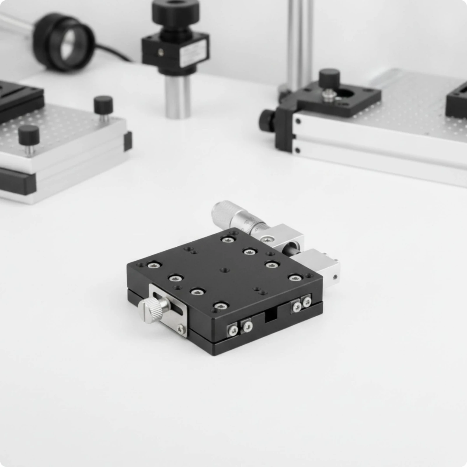 Linear Stage with Micrometer Screw Compact Manual Translation Stage Manual Slide Table Adjustable Displacement Platform Durable