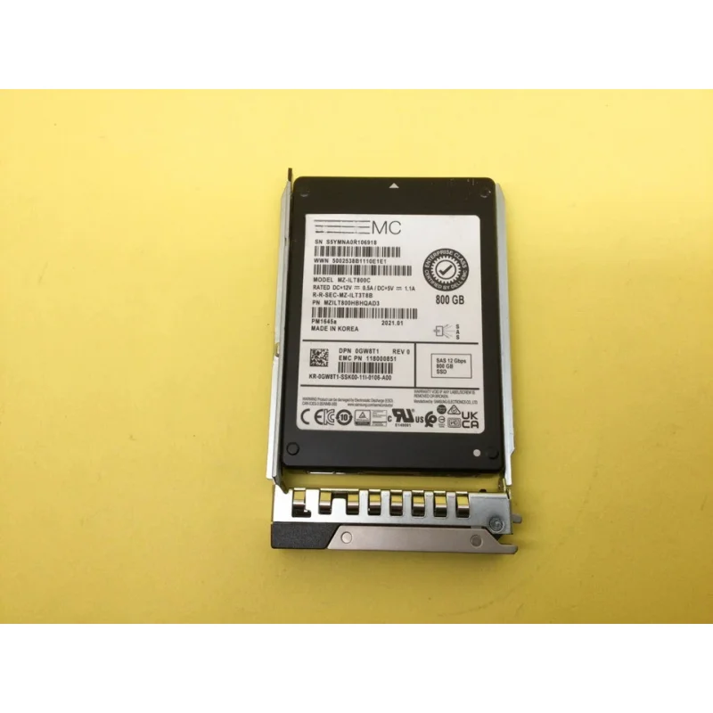 Z  for GW8T1 0GW8T1 Dell EMC 800GB SAS 12Gbps Mixed Use 2.5