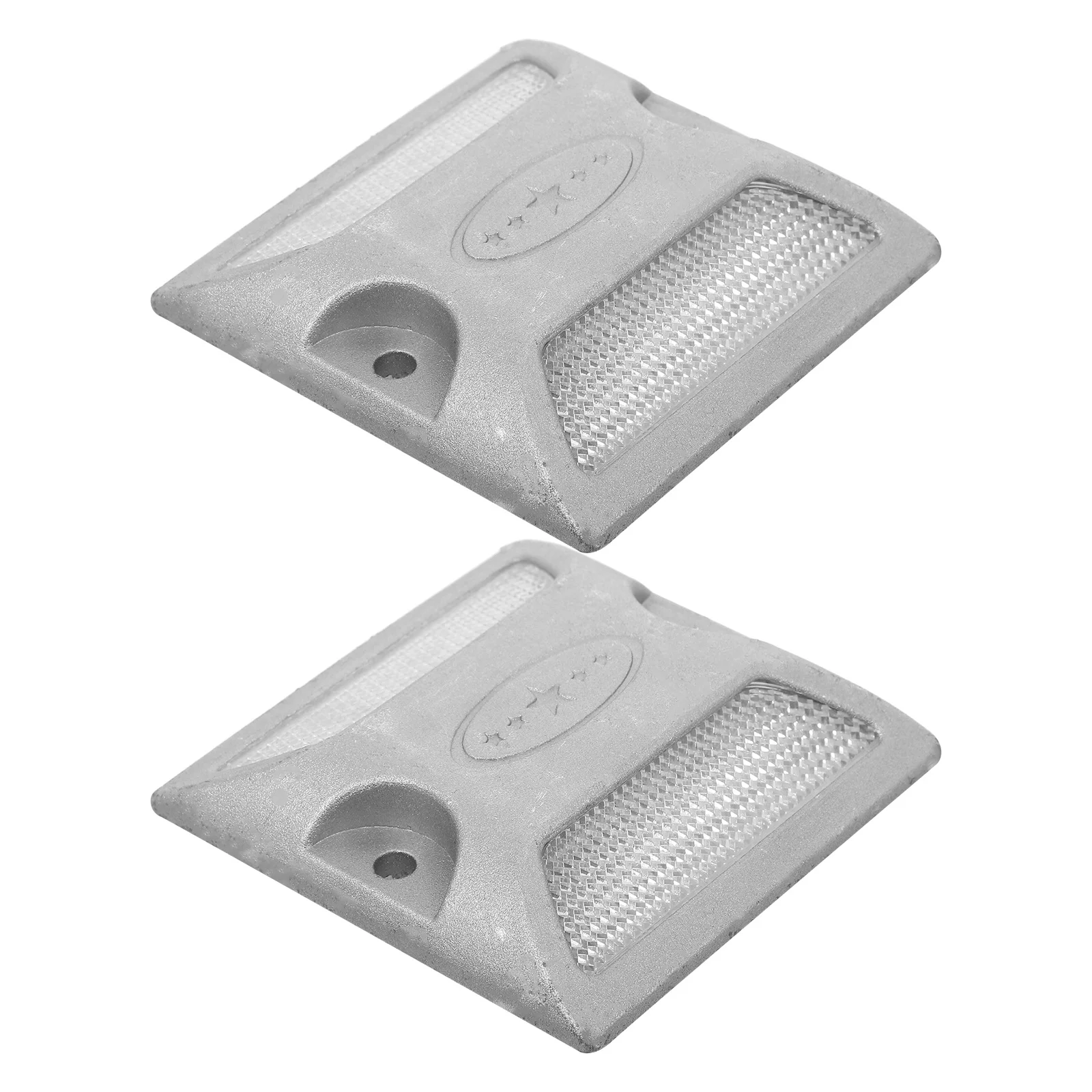

2Pcs Pavement Reflectors Reflective Road Markers Heavy Duty Driveway Reflectors for Gate Post Parking Safety Reflective Markers