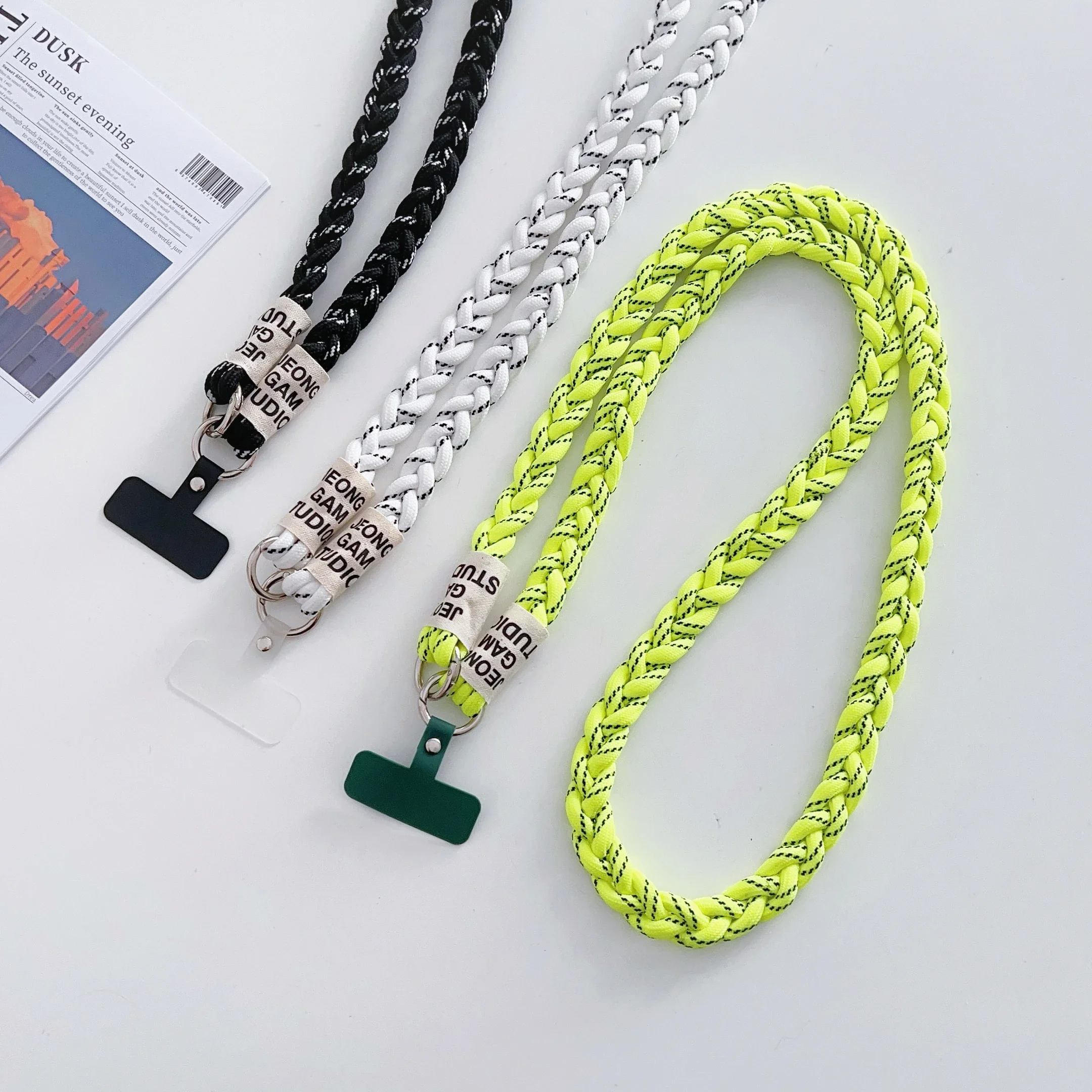 New Hand-woven Bold Twist Mobile General Hang Rope Worn on The Rope Shoulder Belt Rope Neck Rope Safety Against The Rope