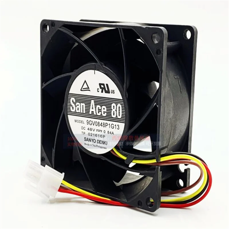 Wholesale: genuine 9GV0848P1G13 8038 48V 0.84A 4-wire pwm high-end cooling fan