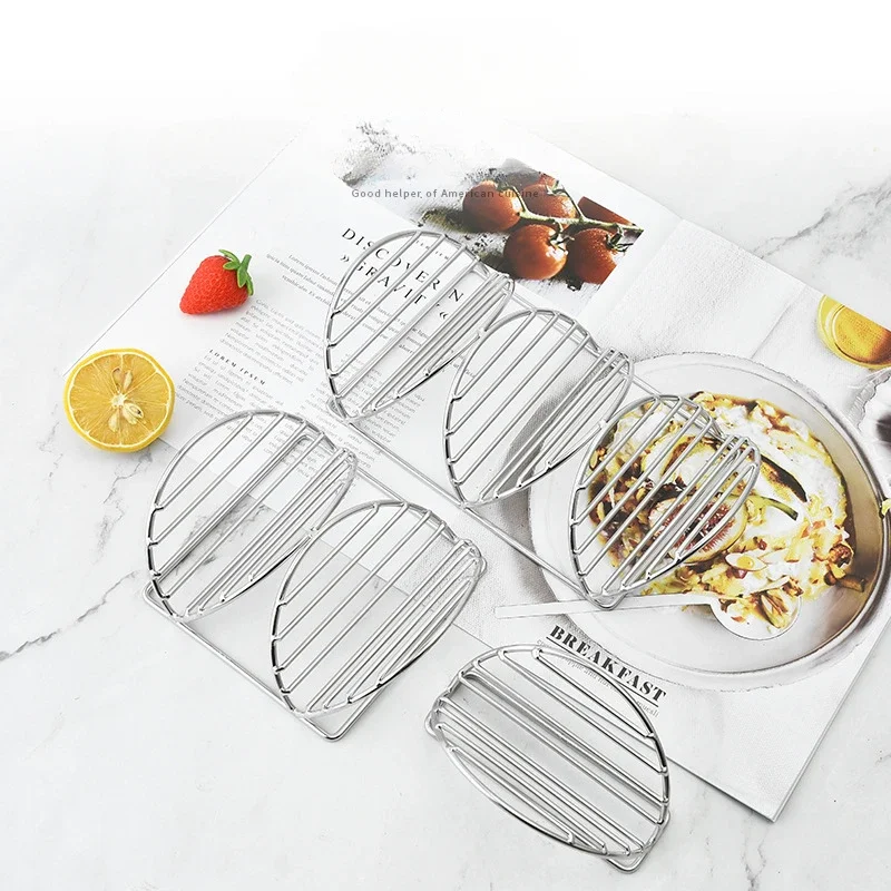 304 Stainless Steel Taco Holder Multilayer Pancake Stand Home Creative V-shaped Chicken Roll Taco Holder Kitchen Baking Tools