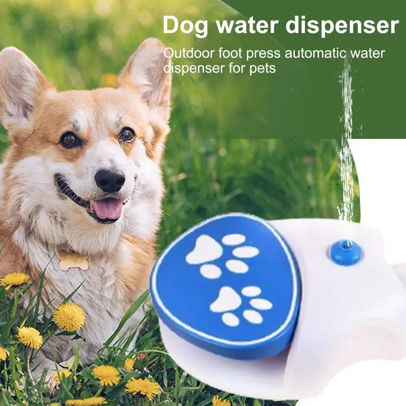 

Dog Water Fountain Paw Press Outdoor Dog Sprinkler Toy Dog Water Fountain Toy Dog Water Toy Drinking Sprinkler Easy Activated