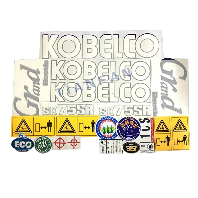 For Kobelco Sk Kx 50/55/60/65/70/75/115/120/135sr All Car Sticker Label Excavator Accessories