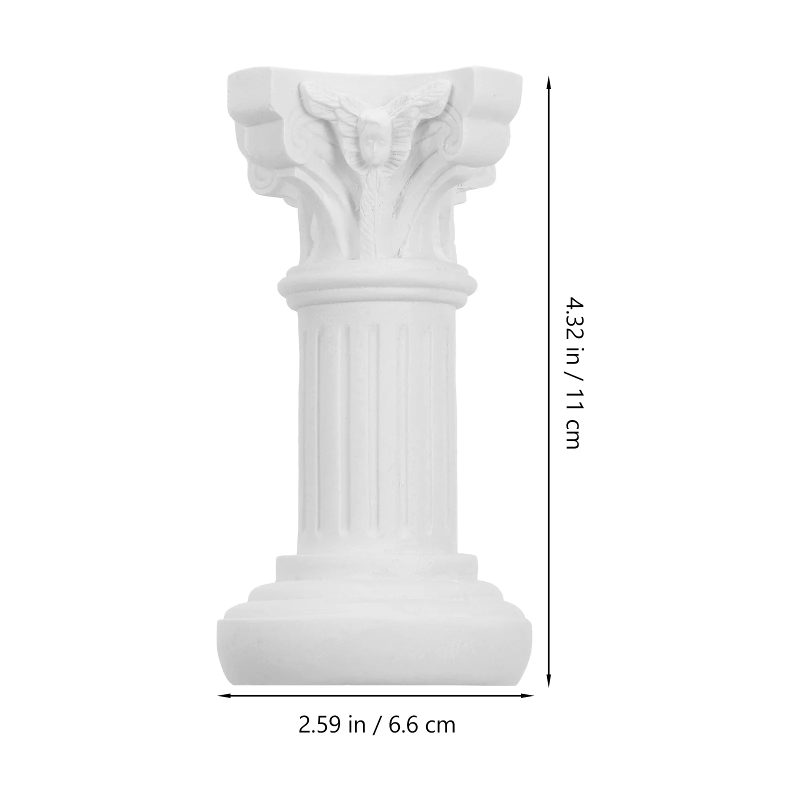 عمود زخرفي صغير من الراتنج على شكل عمود روماني للحفلات والمنزل والشرفة والصور وديكور الطاولة وحامل نبات صغير بوعاء #3