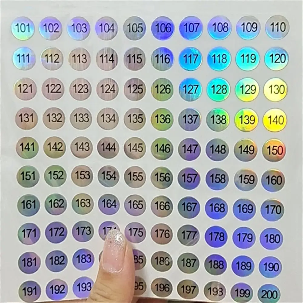 1-500 Waterproof Number Sticker Label Marking Numbering Manicure Tool Self-adhesive Digital Sticker Scrapbooking DIY Craft