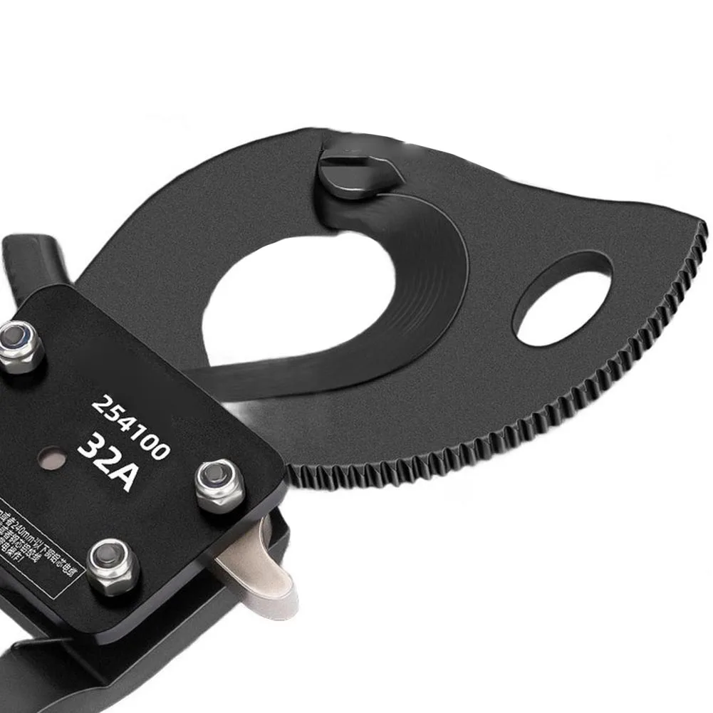 

TS-32A Ratchet Cable Cutter Copper And Aluminum Cutters Shears Heavy Duty Ratcheting Cable Cutter For Aluminum Copper Cutting