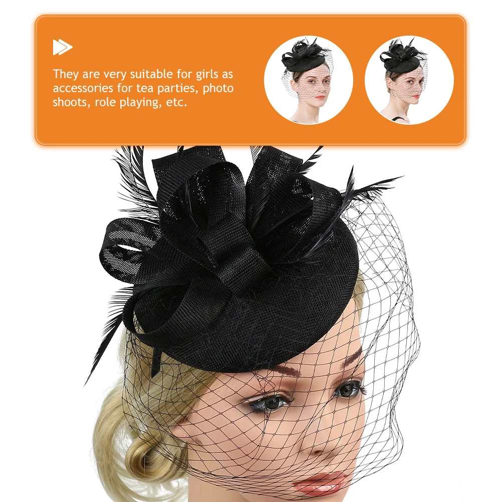 

Band Fascinator Mesh Veil Headpiece For Women Party Wedding Mesh Fascinator Headband Banquet Tea Dance Masquerade