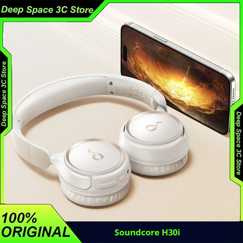 Anker Soundcore H30i سماعات بلوتوث لاسلكية نشط إلغاء الضوضاء سماعة رأس لاسلكية طويلة التحمل قابلة للطي #1