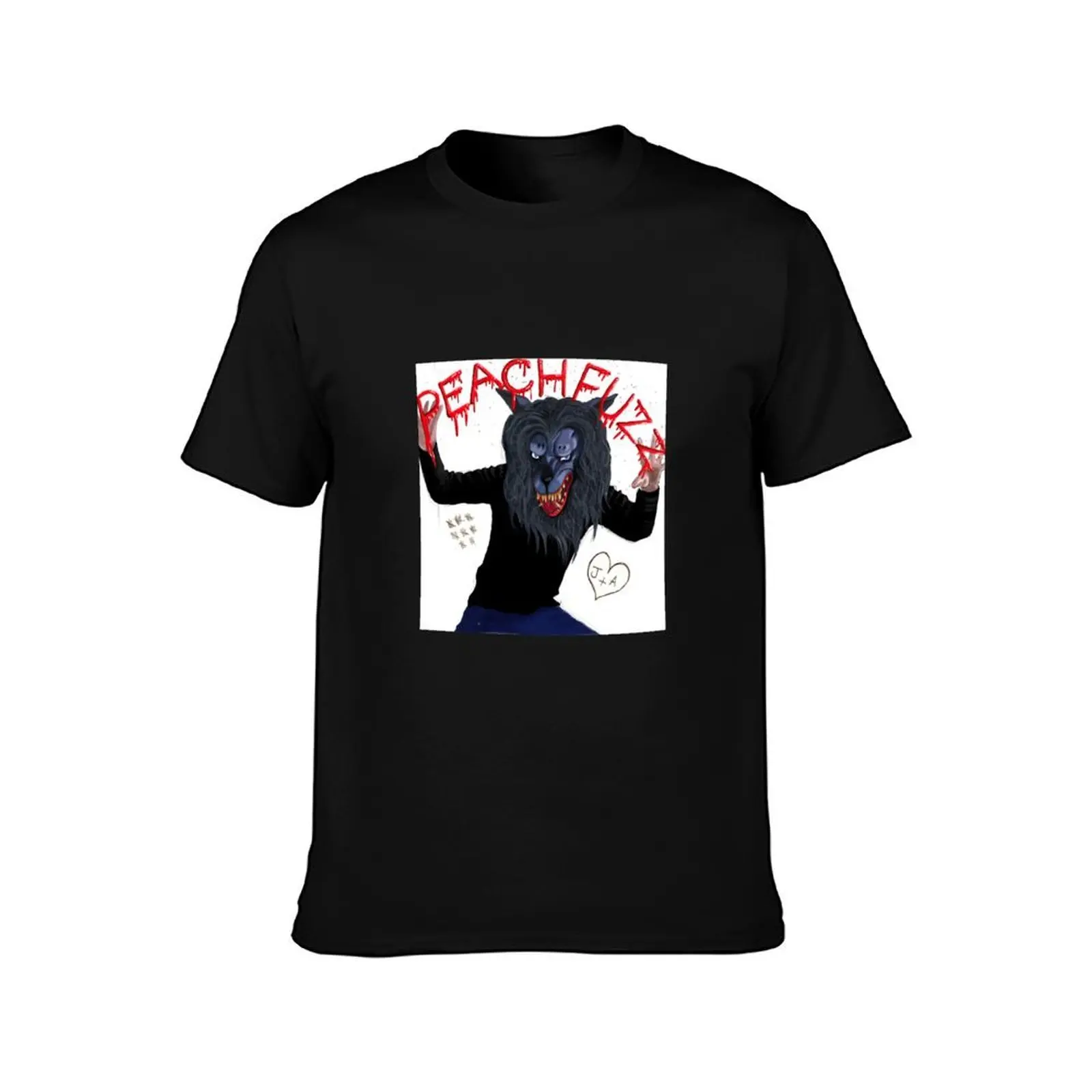 Creep - Peachfuzz Werewolf Mask Pose T-Shirt man graphic t shirt t shirt man luxury T-Shirt