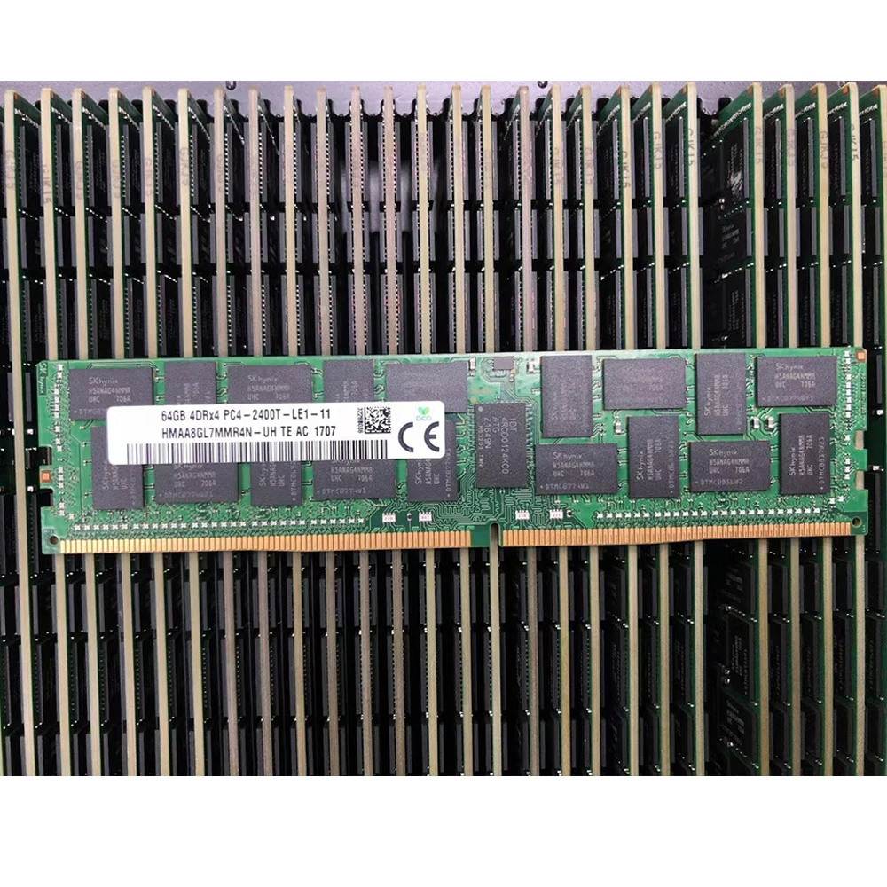 1 PCS HMAA8GL7MMR4N-UH 64G 4DRX4 PC4-2400T LRDIMM ECC For SKhynix Server RAM