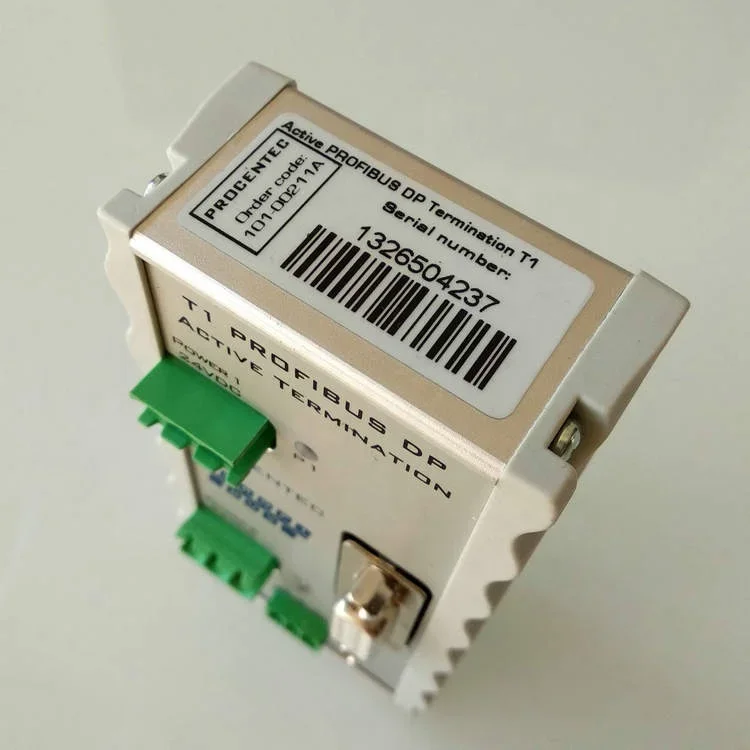 

Активный ретранслятор профиbus DP для завершения T1 PROCENTEC 101-00211A серийный номер 1326504237 DC24V